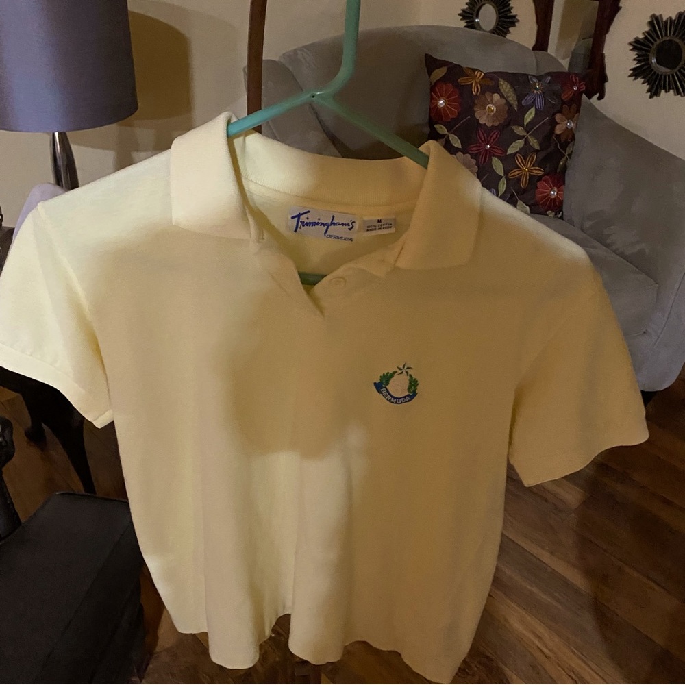 Ladies scam Bermuda logo Trimingham’s cotton polo
